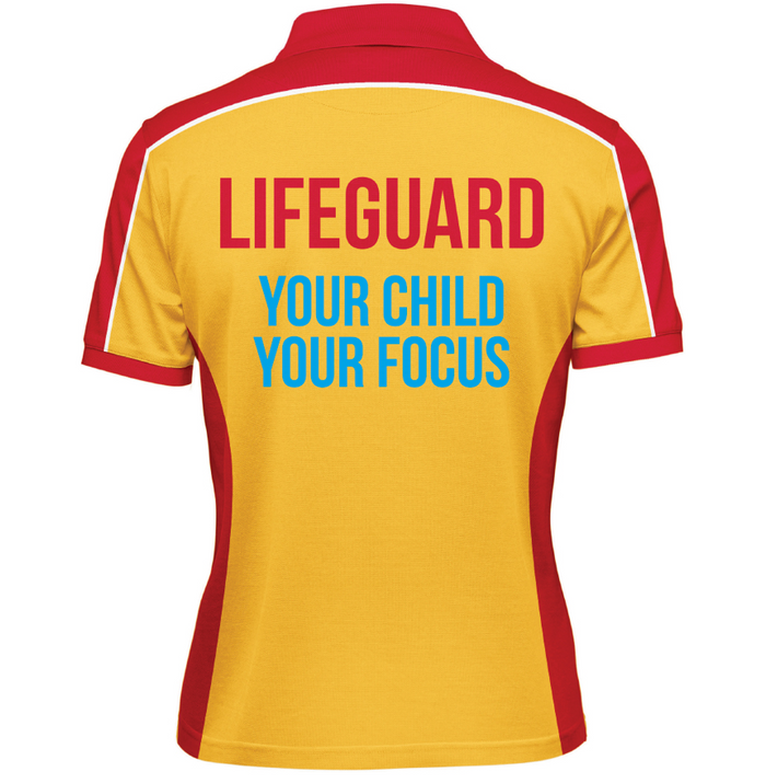 Pool Lifeguard Polo Shirt Women's fit - Long Sleeve & Short Sleeve
