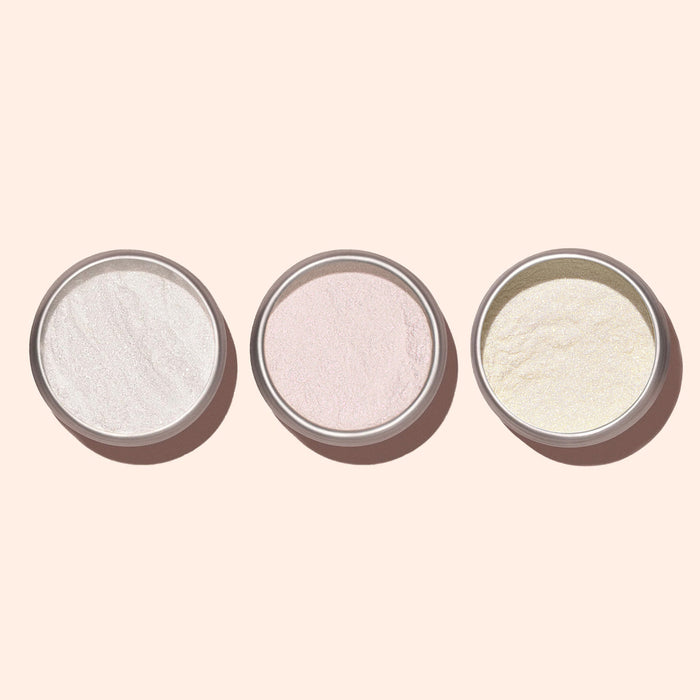 White Glazed + Pink Glazed + Golden Glazed