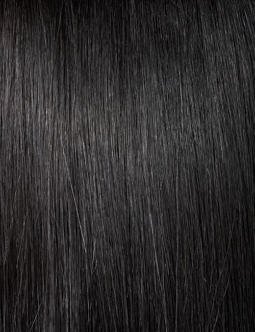 OUTRE water wave wrap ponytail extension in natural black texture for added volume and quick easy styling