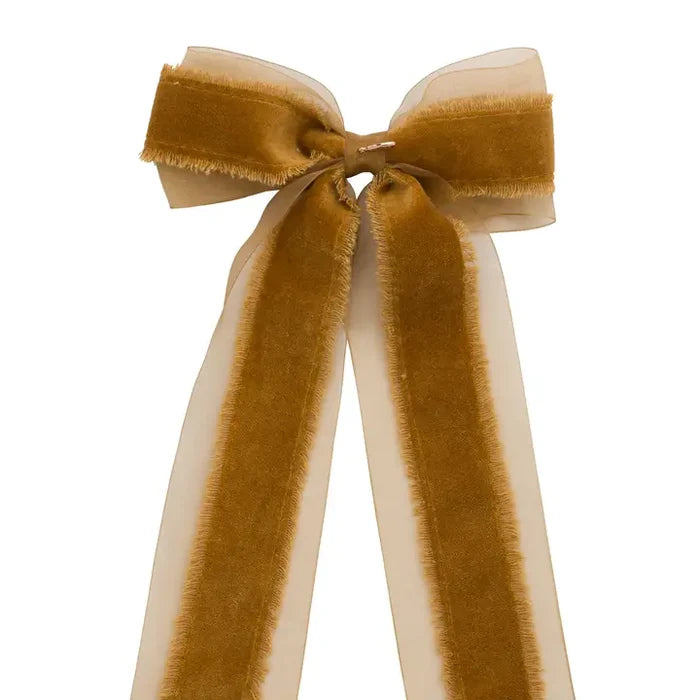 Primrose Princess Long Tail Bow-Golden