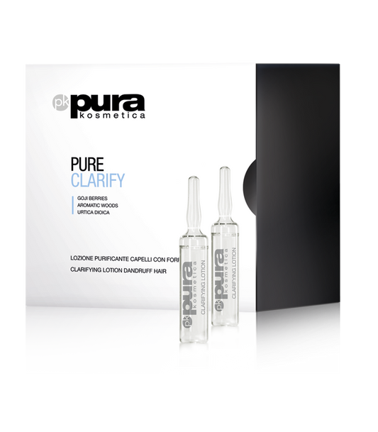 Pura Kosmetica Pure Clarify Purifying Lotion for Dandruff, 12 x 6ml
