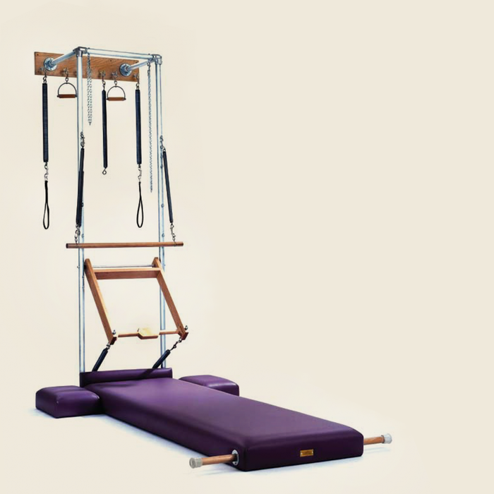 Push thru bar springs mounted on a Gratz studio wall unit with purple high mat.