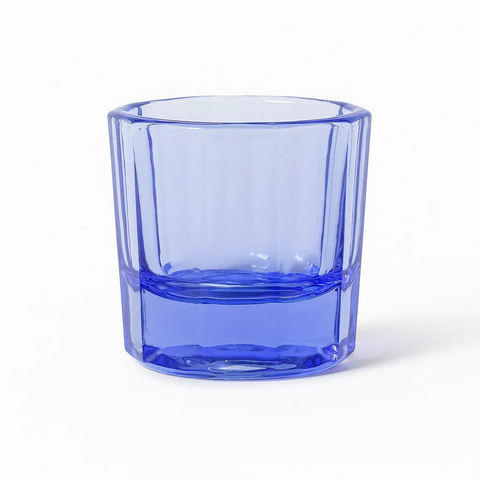 Blue glass dappen dish – professional reusable mixing bowl