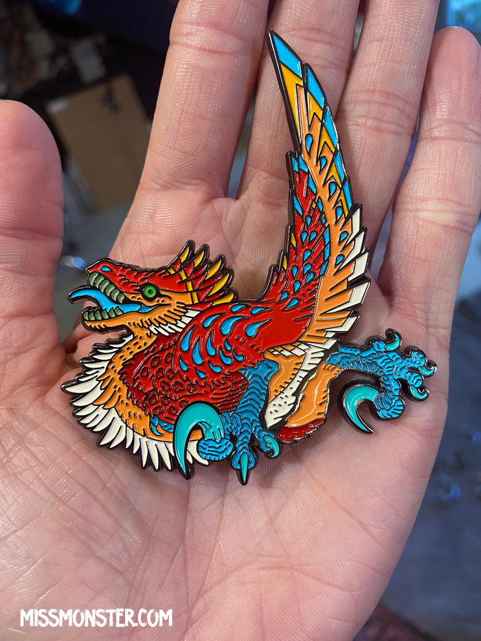RAPTOR ZOOMIE PIN- PATREON