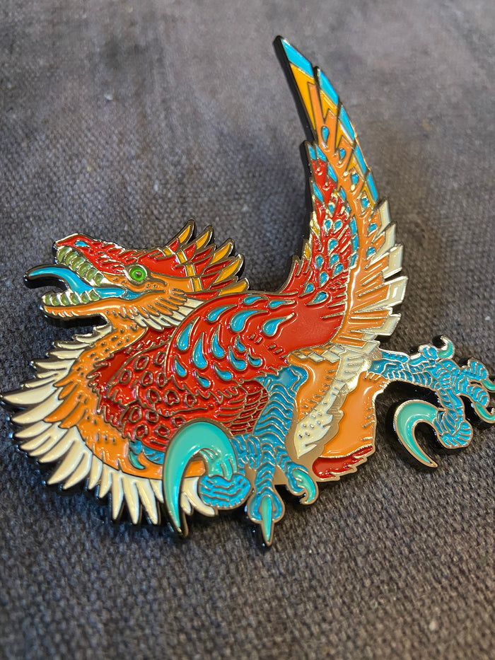 RAPTOR ZOOMIE PIN- PATREON