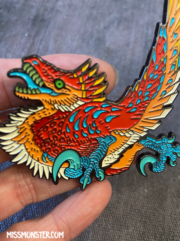 RAPTOR ZOOMIE PIN- PATREON