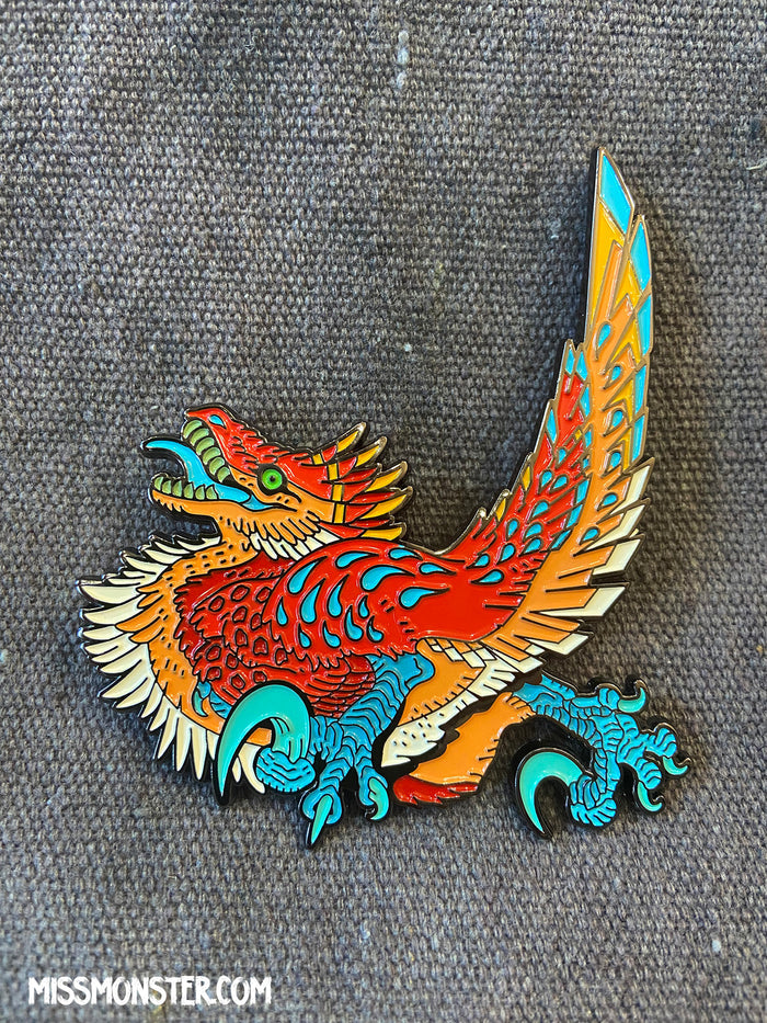 RAPTOR ZOOMIE PIN- PATREON