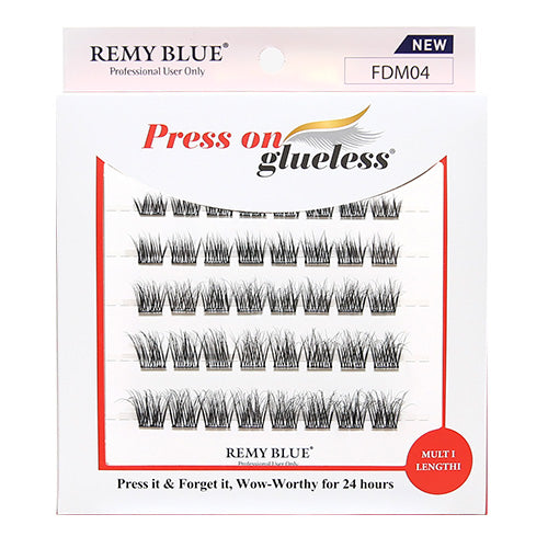 Remy Blue Press On Glueless Muti Length Individual Lashes