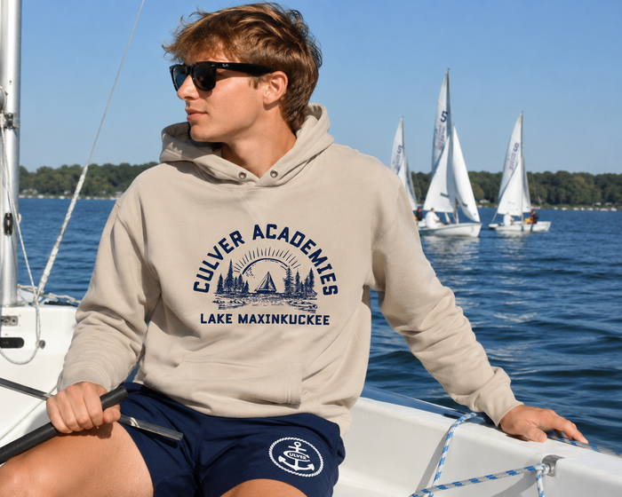 Reverse Fleece Hood - Beige