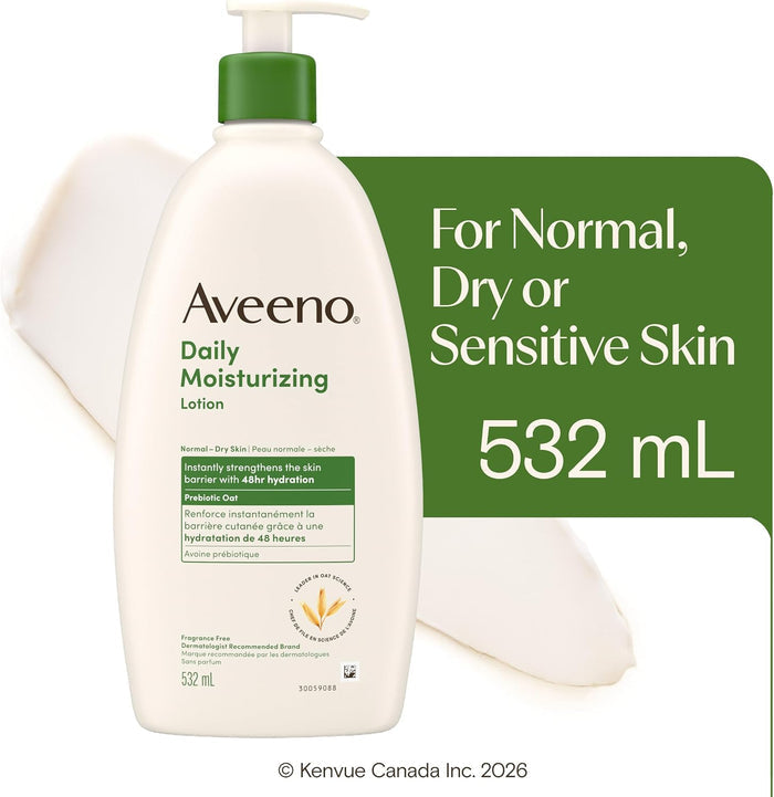 Revitalize Your Skin with Aveeno Daily Moisturizing Body Lotion - 532ml of Nourishing Hydration