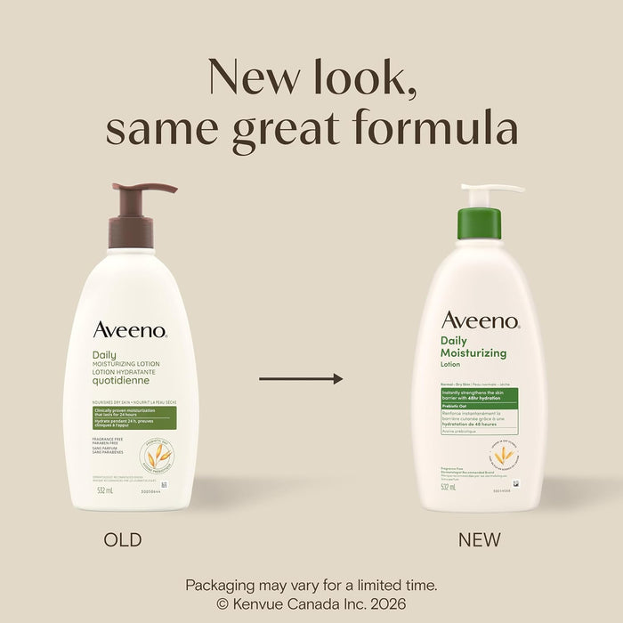Revitalize Your Skin with Aveeno Daily Moisturizing Body Lotion - 532ml of Nourishing Hydration