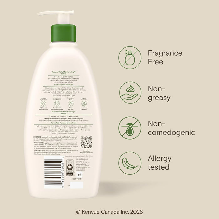 Revitalize Your Skin with Aveeno Daily Moisturizing Body Lotion - 532ml of Nourishing Hydration