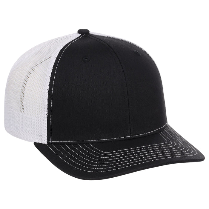 Richardson 112 Trucker - Black/White