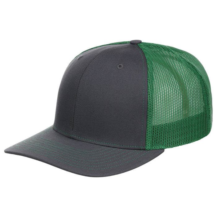 Richardson 112 Trucker - Charcoal/Kelly Green