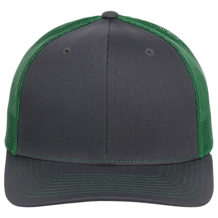 Richardson 112 Trucker - Charcoal/Kelly Green