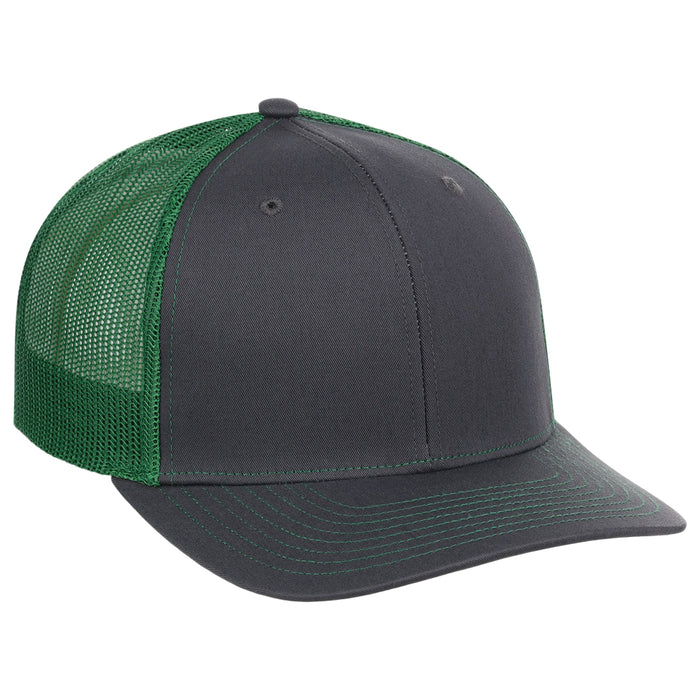 Richardson 112 Trucker - Charcoal/Kelly Green