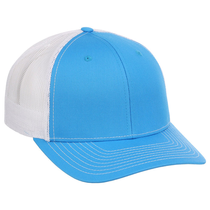 Richardson 112 Trucker - Cyan/White
