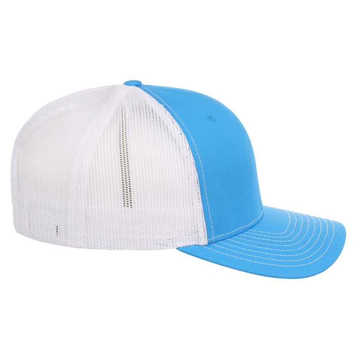 Richardson 112 Trucker - Cyan/White
