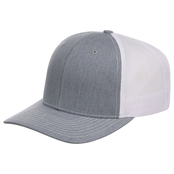 Richardson 112 Trucker - Heather Grey/White