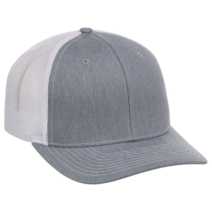 Richardson 112 Trucker - Heather Grey/White