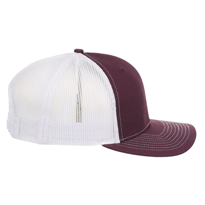 Richardson 112 Trucker - Maroon/White