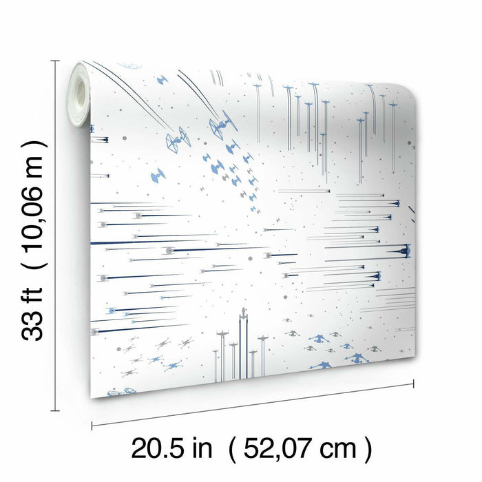 RoomMates Star Wars: Galactic Battles Peel & Stick Wallpaper Peel & Stick Wallpaper - EonShoppee