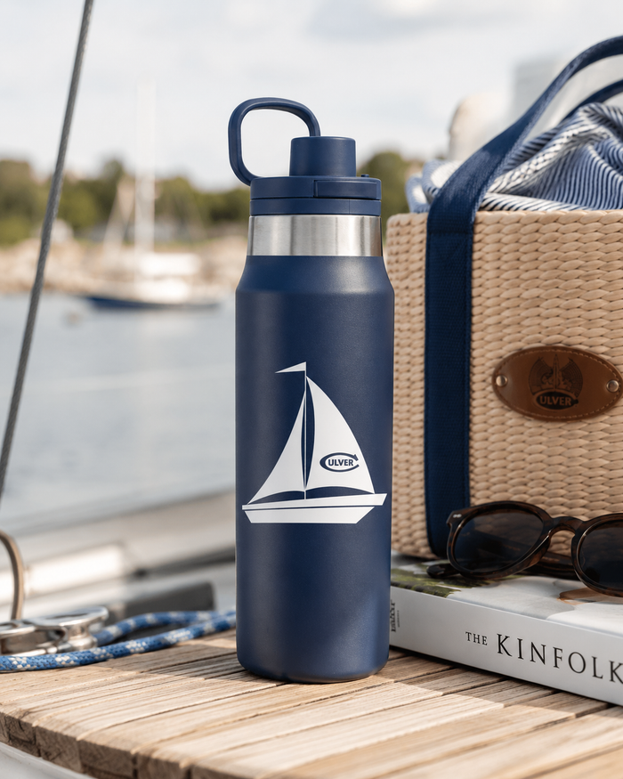 Sailboat Viking Collection Recycled Ramble Bottle - 25oz - Navy