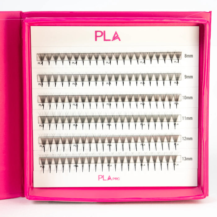 PLA Lash Extension Samples - 6D ProMade 2.0 (front view of open tray)