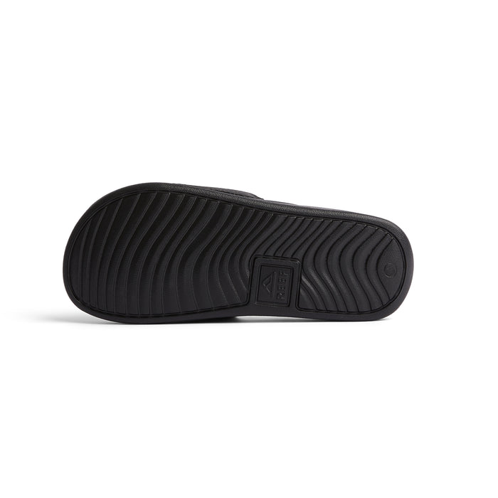 Sandalia Reef Kids One Slide Black White
