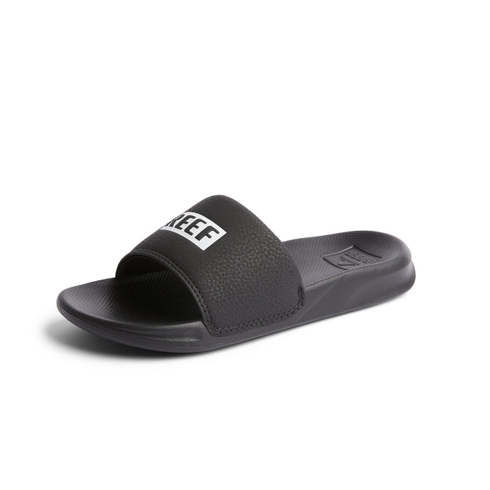Sandalia Reef Kids One Slide Black White