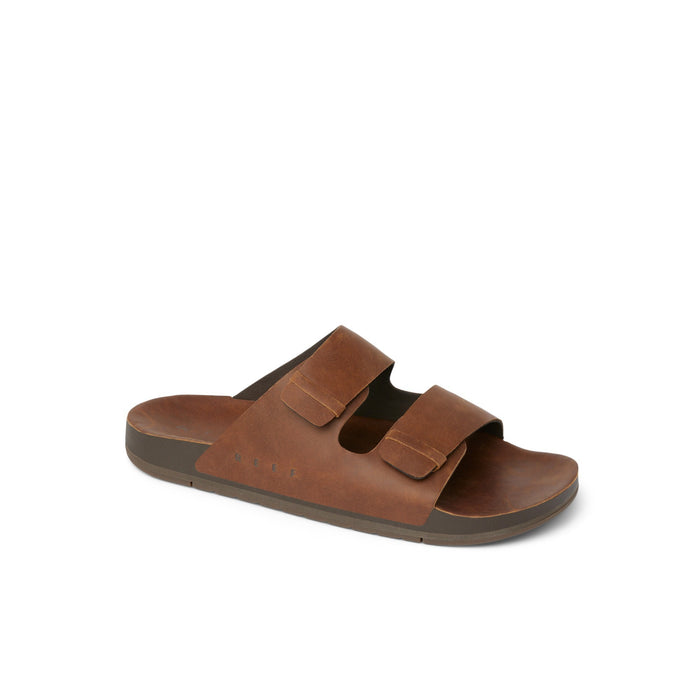 Sandalia Reef Men Ojai Two Bar Dark Brown Leather