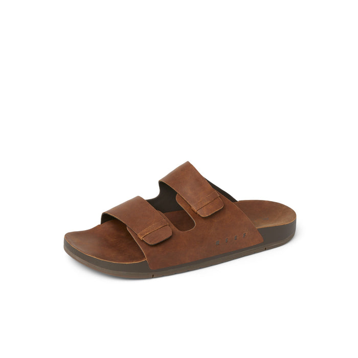 Sandalia Reef Men Ojai Two Bar Dark Brown Leather
