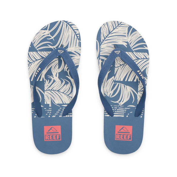 Sandalia Reef Men Seaside Print Blue Tan