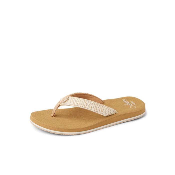 Sandalia Reef Women Baja Ashley Tan Textile