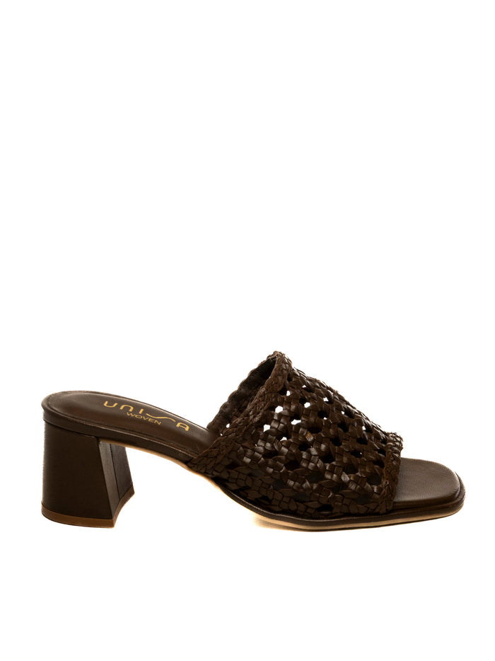 UNISA Sandalo intrecciato mabia moro MABIA PELLE-BROWN