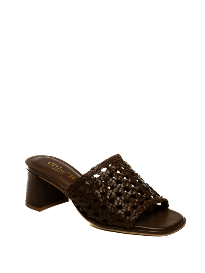 UNISA Sandalo intrecciato mabia moro MABIA PELLE-BROWN