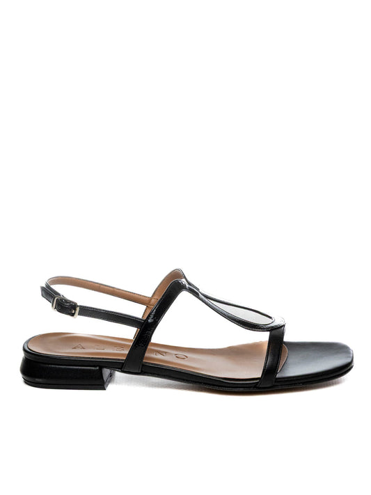 ALBANO Sandalo pelle nero 431 SOFT/NAP-NERO
