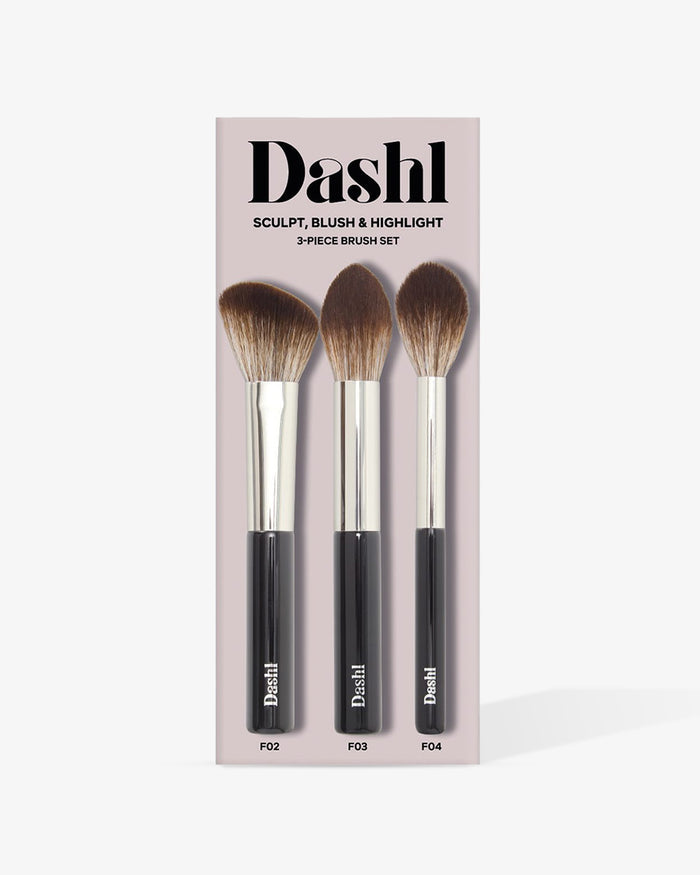 SCULPT, BLUSH & HIGHLIGHT 3-piece brush set