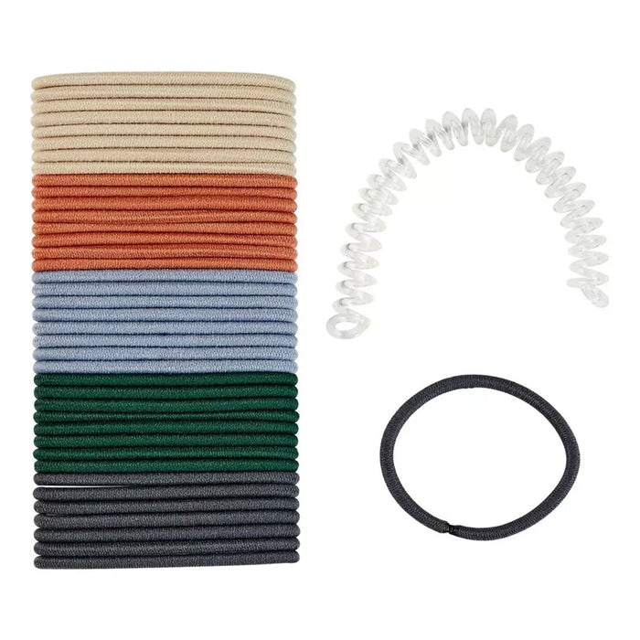 Scunci No Damage Elastics 40pcs with Storage Spiral - ikatehouse