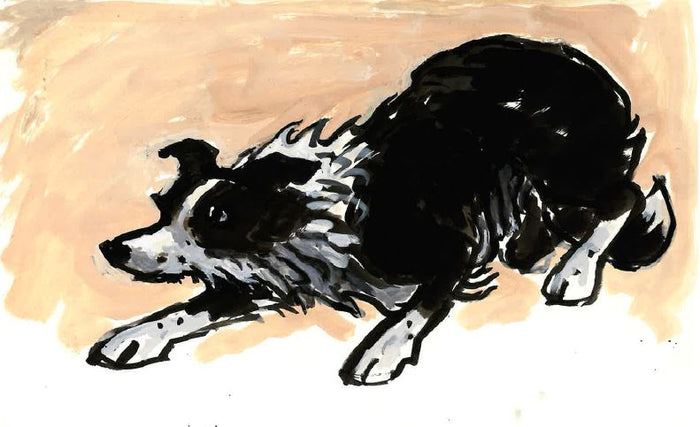 Sheepdog (8) - Sir Kyffin Williams Mounted Print
