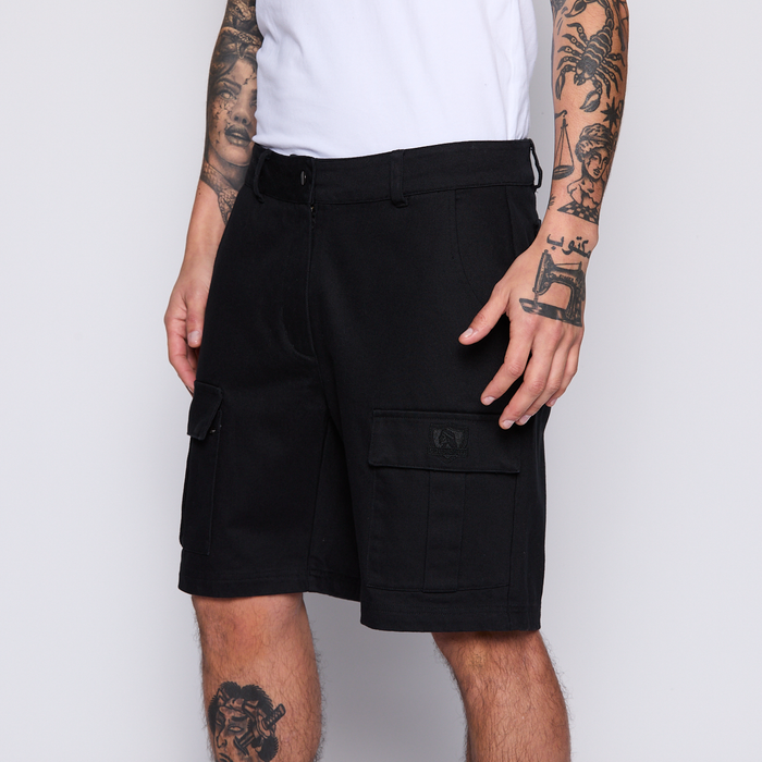Short Colo Colo Urbano Hombre Cargo Negro
