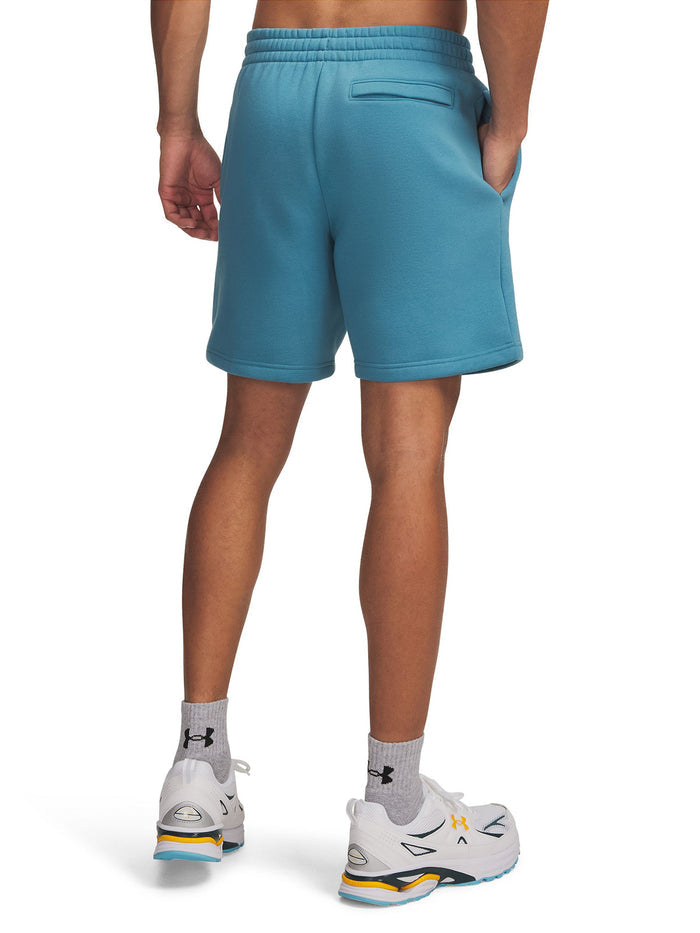 UA Icon Fleece Crew Short azul para hombre