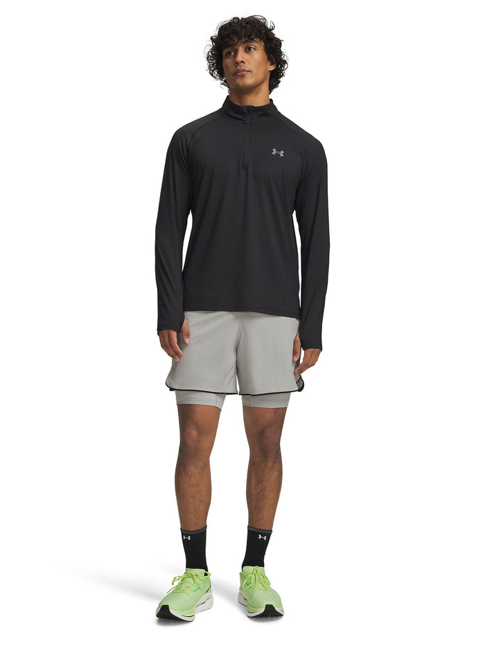 UA Velociti Pro 2 en 1 Short gris para hombre
