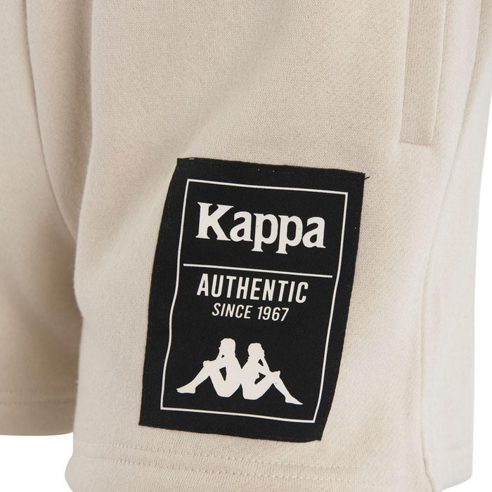Short Women Beige Logo Black