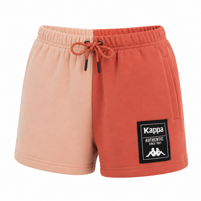 Short Women Split Orange Coral