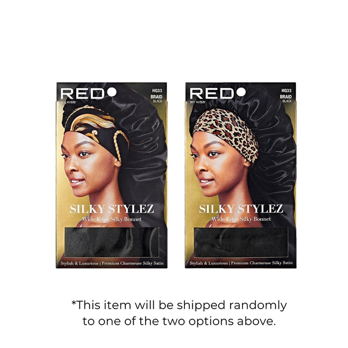 Silky Stylez Wide Edge Silky Bonnet Braid [Super Jumbo] [Black] [Assorted Band] #HQ33