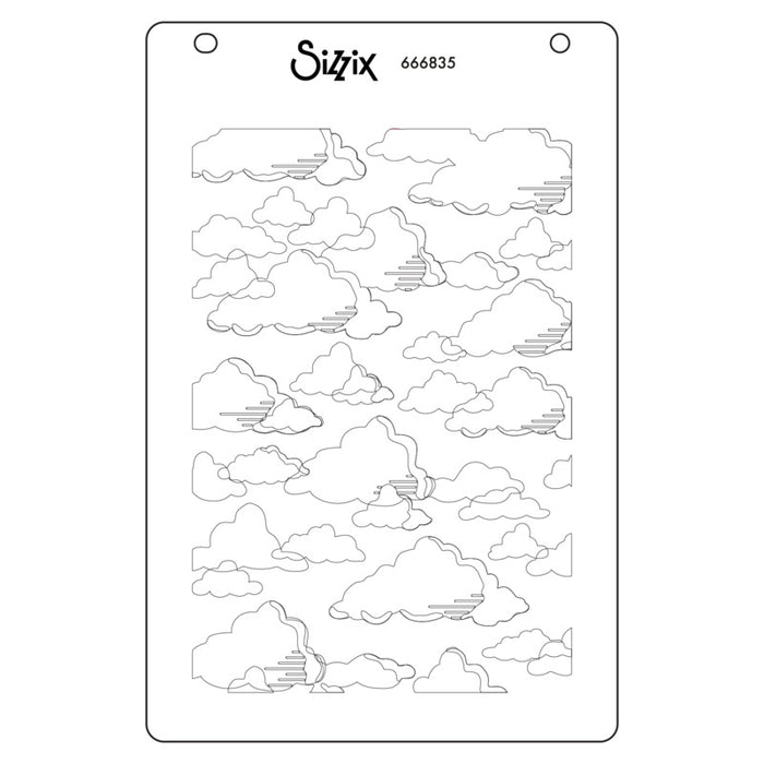 Sizzix - By Catherine Pooler - A6 Layered Stencils - In the Clouds (4pk). Available at Embellish Away located in Bowmanville Ontario Canada.