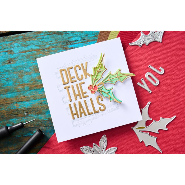 Sizzix - Thinlits Die Set - 43/Pkg - By Tim Holtz - Vault Seasonal Sketch. Available at Embellish Away located in Bowmanville Ontario Canada. example by brand ambassador.