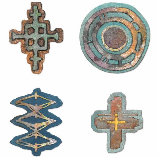 Sizzix - Thinlits Die Set - Roundabouts (9pk). By Seth Apter. Available at Embellish Away located in Bowmanville Ontario Canada.
