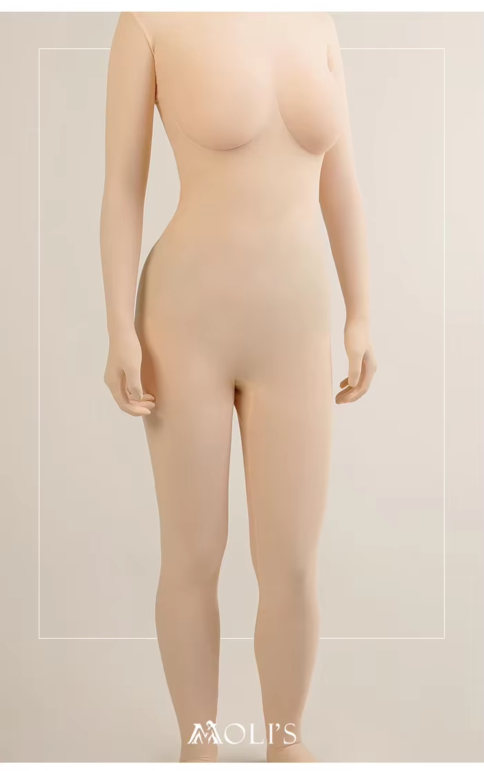 Full-coverage cosplay skinsuit from Inthemask by Moli's, featuring a sleek, skin-tight design for immersive costume experiences.